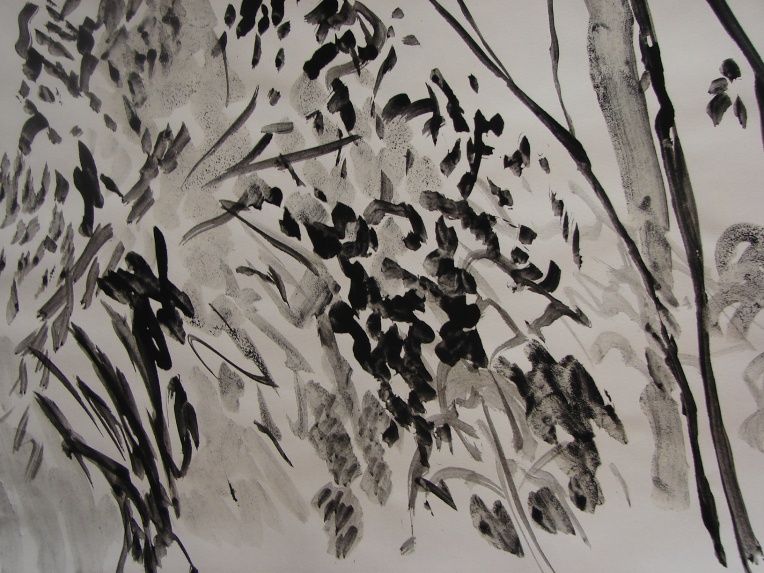 black ink 'foliage' Petra Martin